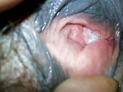 Fingering her Wet Hairy Pussy